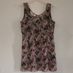 Band of Gypsies‎ Black Floral Dress
